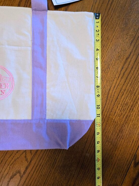 Trader Joe’s Canvas Large Purple Shopping Bag Limited Tote Lavender New W/Tags - Picture 3 of 4